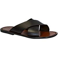 Chanclas Cuero Hombre