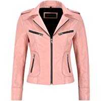 Chaquetas y Cazadoras de Cuero Rosas